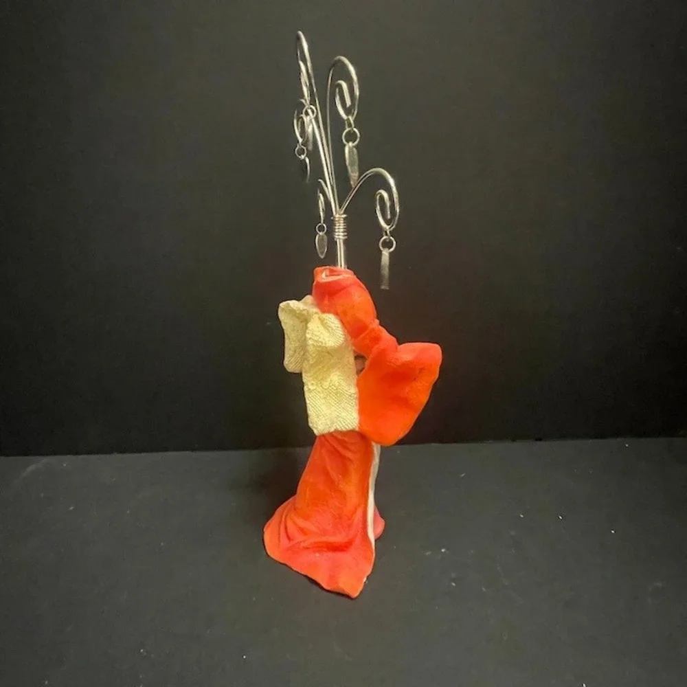 Vintage Modified Japanese Geisha Doll or Ningyo Decorative Note or Photo Holder